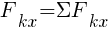 : : : F_{kx}={Sigma}F_{kx}