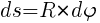 : : : ds=R*{d{varphi}}